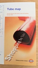 2001 Oct 'Shopping By Tube' London Underground Tube Map Mint Condition
