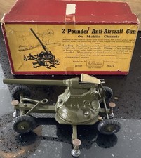 Vintage Britains 2 Pound Anti Aircraft Gun On Mobile Chassis