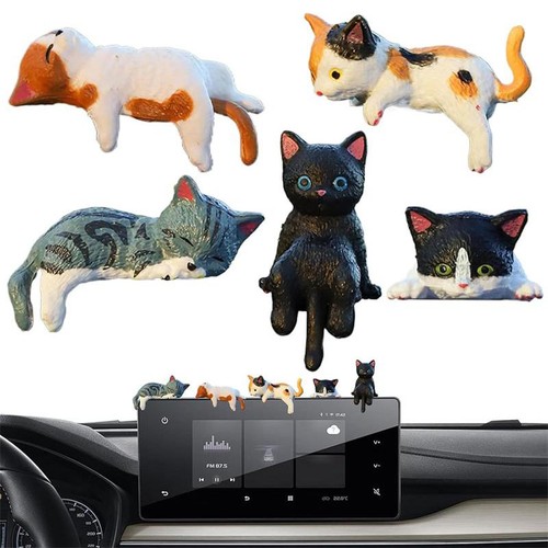 5pcs cute cat figurines - cute,