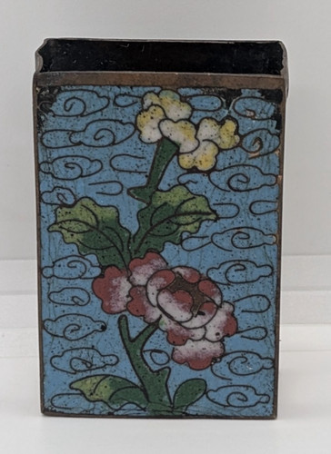 Antique chinese cloisonne - antique, blue