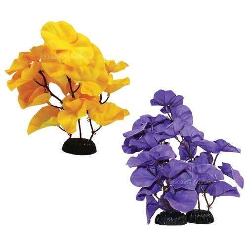 Aquarium silk plants yellow - ,