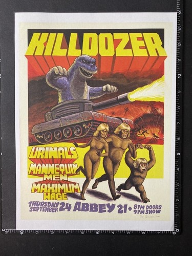 Killdozer gig poster - gig, art