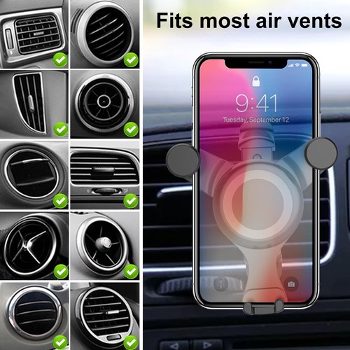 Air vent phone - vent, holder