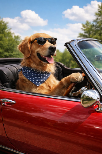 Cool dog red - dog,