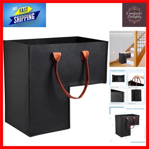 Foldable felt stair basket - foldable,