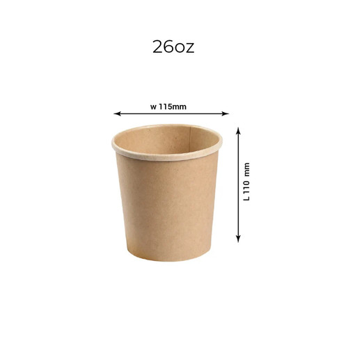 Kraft soup cup with - lids, |