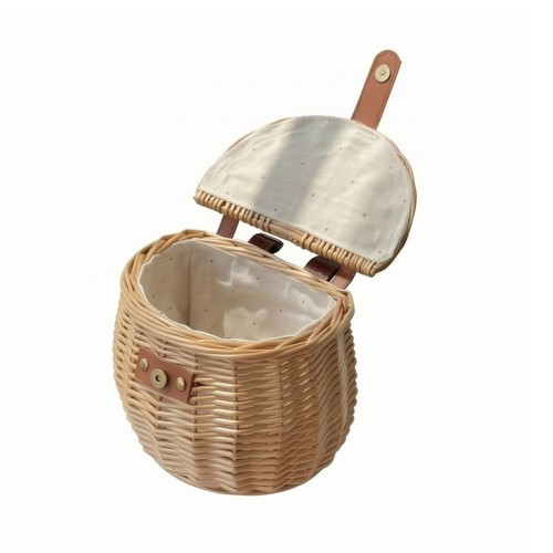 Wicker bike basket - basket, with