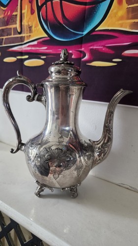 Antique silver plated coffee - silver,