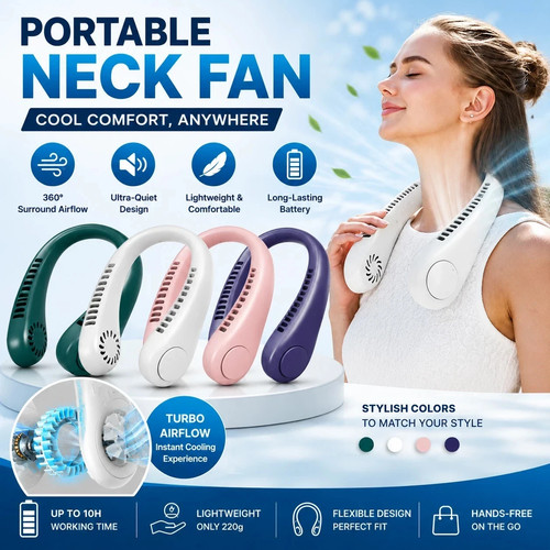 Neckband fan bladeless - fan,