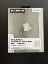 SANUS Sonos  UNIVERSAL WIRELESS SPEAKER WALL MOUNTS WHITE