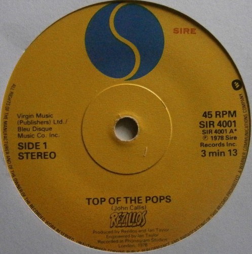 The rezillos top - top, pops