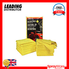 Kirkland Yellow Microfiber Towels Ultra Plush Signature Cloths 36 Pack - 713160