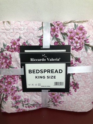 Pink bedspread king - king, size