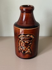 Vintage small shabby chic stoneware Pottery Bottle by Potter & Moore