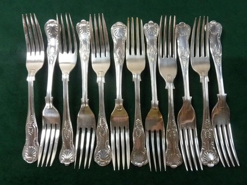 Vintage dessert side forks - side,