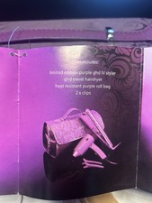 ghd Limited Edition Purple Hair Straighteners And Hairdryer- Not Been Used