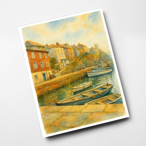 Print mevagissey - print, (d)