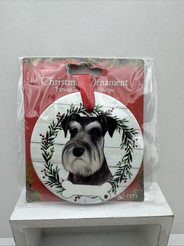 Schnauzer gray dog christmas - dog,