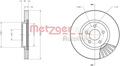 New brake disc - brake, for