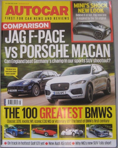 Autocar magazine june - magazine, 2016
