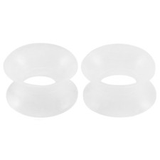 Silicone Ear Plug Thin Flexible Flesh Tunnel Soft Tunnels  3mm - 25mm 1 PAIR UK