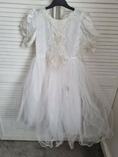 GIRLS  First Holy communion bridesmaid dress NEW  FROM USA AGE 8/10   STUNNING