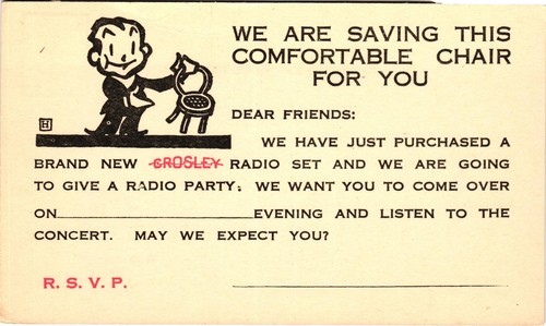 Vintage 1926 crosley radio - vintage,