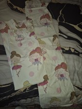 NEXT BALLERINA BLACKOUT PENCIL PLEAT CURTAINS 117 X 137cm