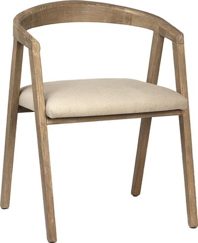 Antique oak dining chair with - antique,