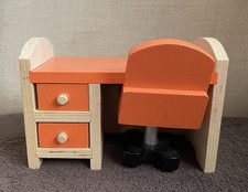 DOLL’S HOUSE FURNITURE -  COMPUTER DESK AND CHAIR