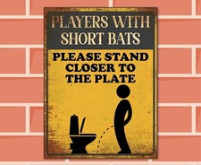 FUNNY TOILET METAL SIGN Man