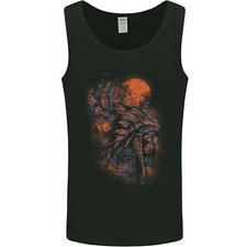 Native American Indian Headdress Apache Mens Vest Tank Top