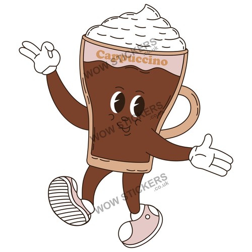 Cappuccino mascot coffee - cappuccino,