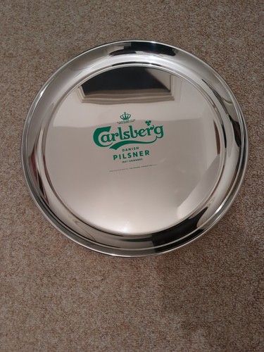 Carlsberg metal drink tray - drink,