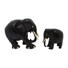 2 x Vintage Black Ebony Hand