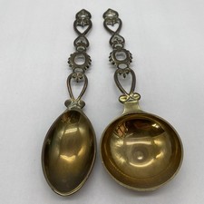 Antique Love Spoons X 2 Welsh