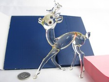 Istvan Komaro Super Quality Art Glass Cute Crystal Deer Bambi Beautiful Eyes