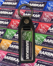 SARBKAR KEYRING - SAAB 9-3 9-5 LEATHER SEATS BELTS BUCKLES ARM REST DOOR CARDS
