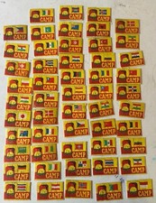 53 x Camp Safety  Matchbox Fronts (Flags of Nations)