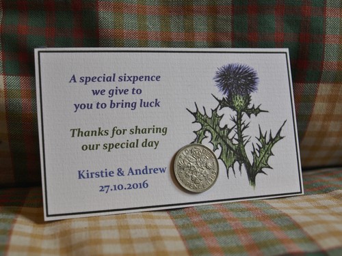Lucky sixpence personalised - sixpence,