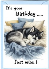 Siberian Husky Dog (4" x 6")