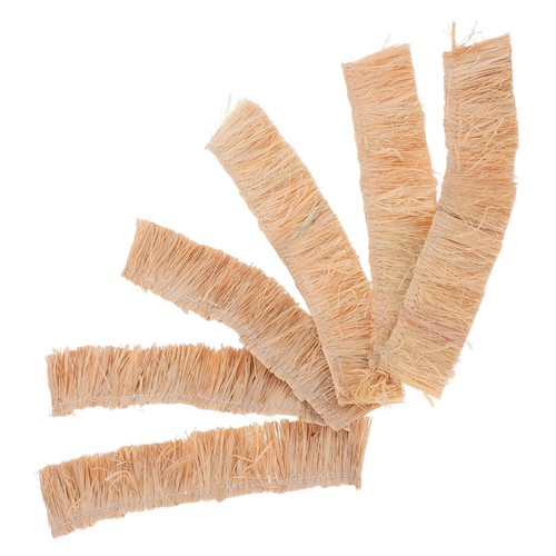 Pcs miniature thatched roof - , 6