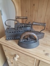 Sad Iron Antique X4 Cast Iron