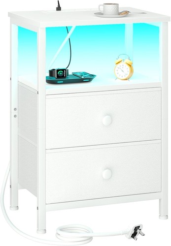 Bedside table with - table, charging