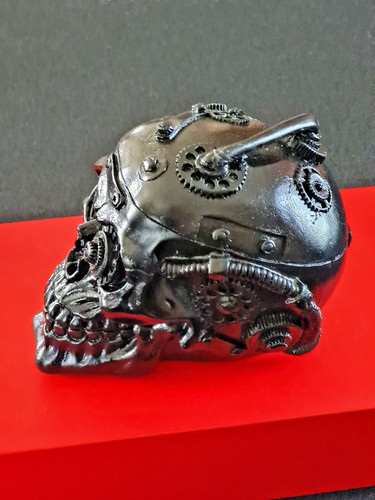 Steampunk skull gears cogs - steampunk, &