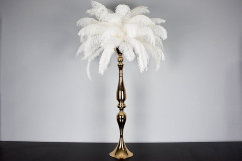 Gold silver metal ostrich - gold/silver,