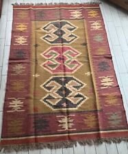 Kilim Rug Large Rustic Ethnic