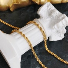 18ct Gold-Plated Twisted Chain