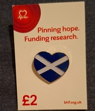 Charity pin badge Scotland