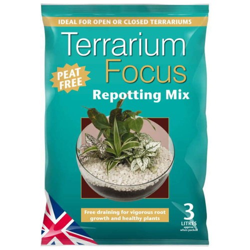 Terrarium soil repotting - soil,